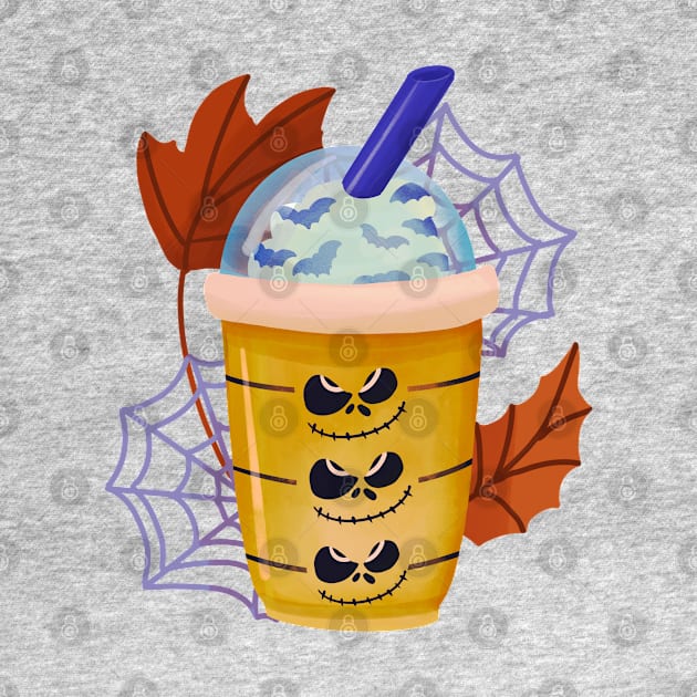 Spooky Halloween Milk Tea by i am Cuta